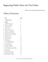 Beginning Fiddle Duets for Two Cellos - PDF Download